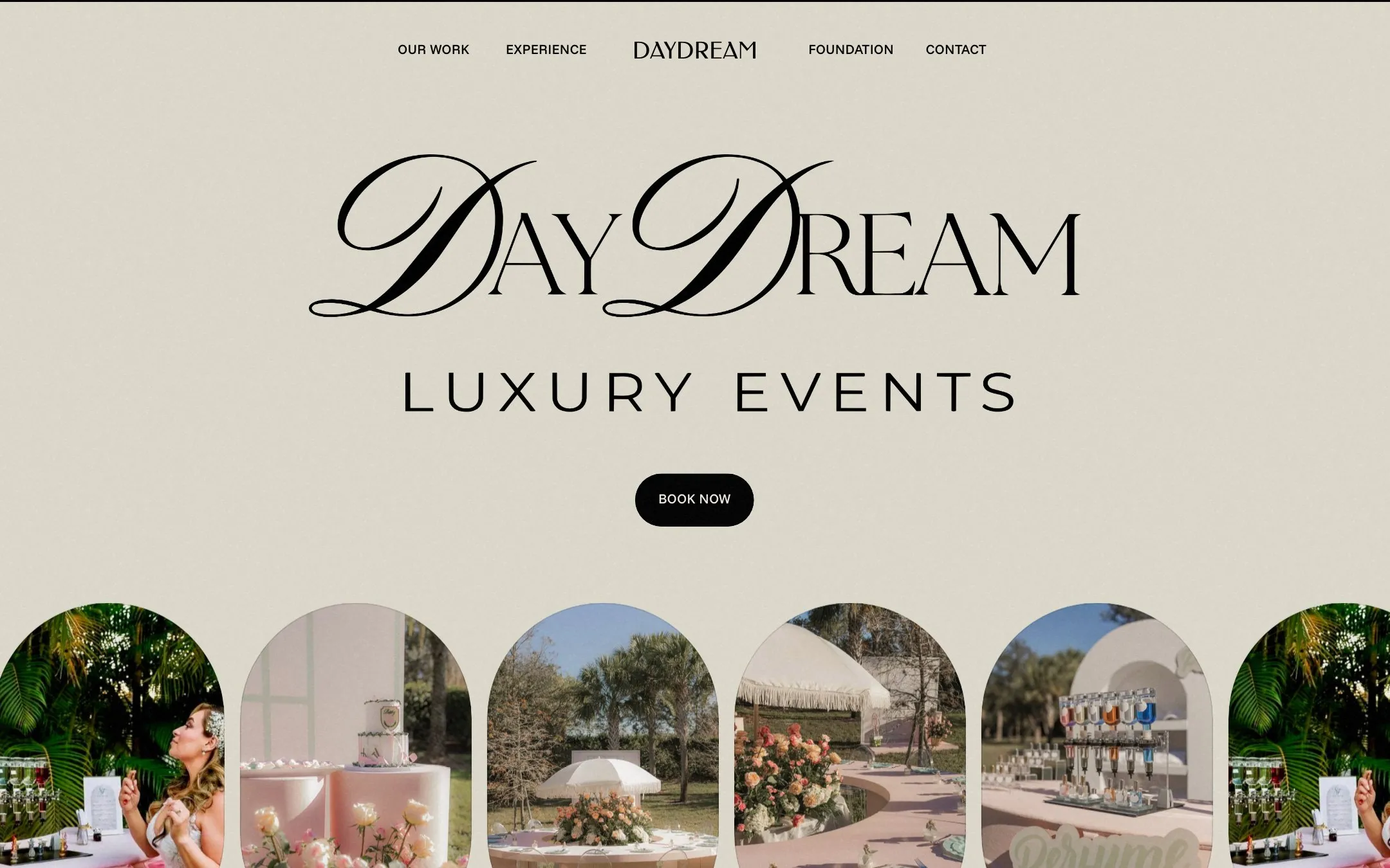 DayDream Luxury Events: Marca + Web