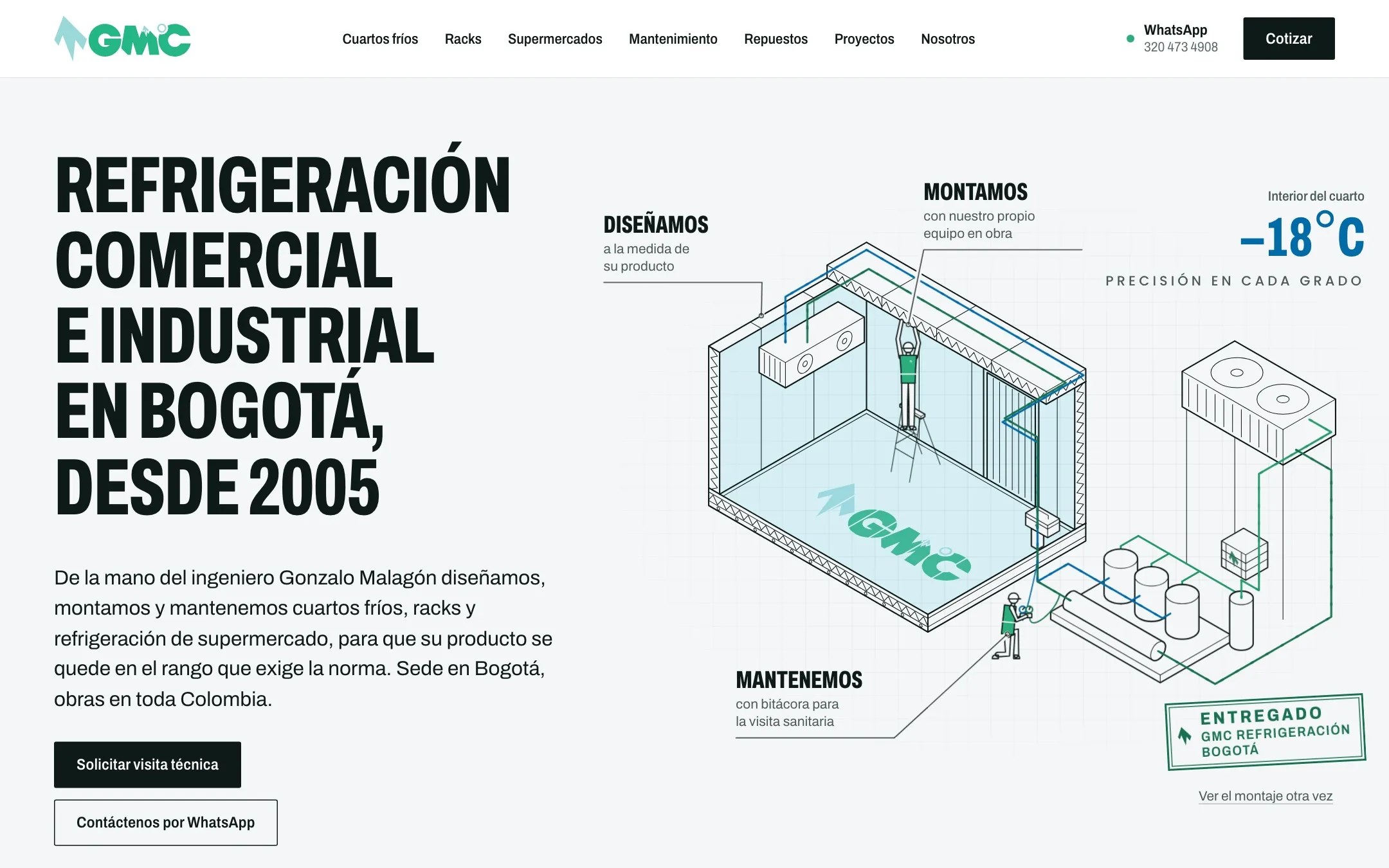 GMC Refrigeración: Web